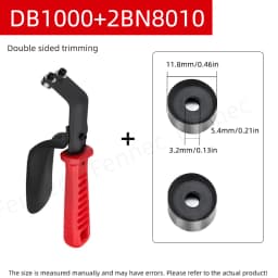 DB1000 Sheet Metal Deburring Trimming Scraper Tool 0-12mm Range Burr Trimming Cutter Double Sided Trimmer BN8010 Blades