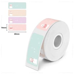 Marklife P15/P12/P11 Label Printer White Label Paper 12*40mm Transparent Label Sticker Waterproof Adhesive Tape for D30 Labeller