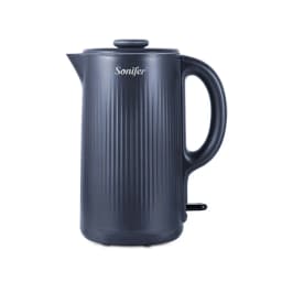 304 Stainless Steel Electric Kettle Household Double Wall Design 1.7L 1500W Cordless Frosted Housing