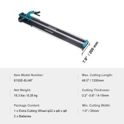 SucceBuy Manual Tile Cutter Porcelain Ceramic Tile Cutter with Tungsten Carbide Cutting Wheel Infrared Positioning Anti-Skid