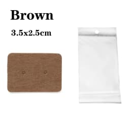 50Sets Earring Cards with 50pcs Bags Necklace Earring Display Cards Self-Seal Bags for Jewelry Packaging Price Tag Card Holder