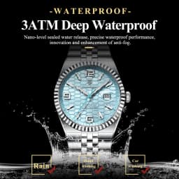 POEDAGAR High Quality Original Men Clock Waterproof Luminous Date Luxury Man Watch Stainless Steel Quartz Men's Watches Male+Box