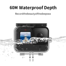 TELESIN 60M Waterproof Housing Case for Gopro Hero 13 12 11 10 9 Diving Protective Underwater Cover Lens Filter Buoyancy Rod Set