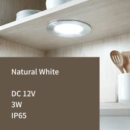 6/8/12pcs Led Downlight 3W DC12V Ceiling Lamp Recessed Down Light Round Led Panel Light Black White Silver Dimmable Spotlight