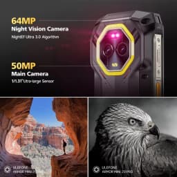 Ulefone Armor Mini 20 Pro 5G NFC 4.7" Rugged 64MP Night Camera Android 14 Smartphone 6200mAh 16GB+256GB Mobile Phone Global