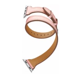 Strap For Apple Watch Band 44mm 45mm 42mm 40mm 49mm 41mm Genuine Leather Double Tour Bracelet iwatch series ultra 8 7 SE 6 5 4 3