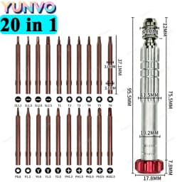 30 in 1 Magnetic Precision Screwdriver Set, S2 Steel Bits, Phone Watch Glasses Repair Tool Kit for iPhone Android
