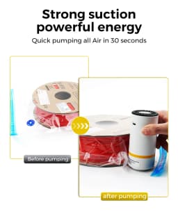 Electric Air Pump Mini USB Charging Mini Handheld Electric Vacuum Pump for 3D Printer Filament Vacuum Storage Bag