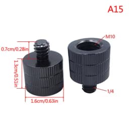 1/4 To M4M5 M6 M8 M10 Conversion Screw 3/8" Male To Female Thread Screw Mount Converter Adapter Standard 1/4 Mount Adapter Screw