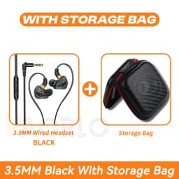 HIFI Wired Earphones 3.5MM AUX/Type C Jack 9D Surround With Mic In-Ear Transparent Music Headsets For Samsung Android For iPhone