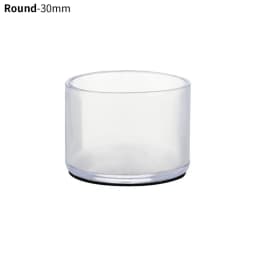 16Pcs 16/19/25/30mm Chair Leg Cap Rubber Feet-Protector Pads Non-slip Transparent Table Covers Furniture Leveling Feet Decor