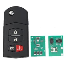 Leo For Mazda 2 3 5 6 8 CX-7 CX-9 MX-5 BGBX1T478SKE125-01 SKE126-01 CC43-67-5RYC Fob Flip Remote Car Key 315/433Mhz 4D63 Chip
