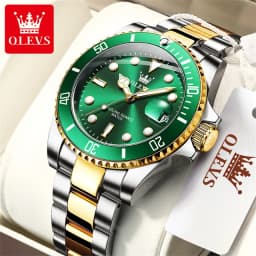 OLEVS Top Original Quartz Watch for Men Diving Series Stainles Steel Waterproof Man Watch Fashion Luxury Brand Men's Wristwatch