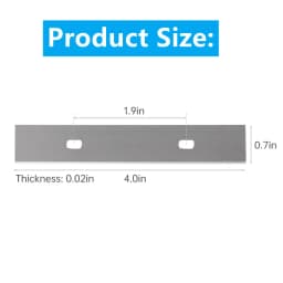 10pcs Replacement Scraper Blades Floor Tile Shovel Refined Remove Stains Ceramic Cleaning Paint Scraper Blades Razor Blades