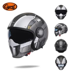 Modular Motorcycle Helmet Double Lens Full Face Motorcycle Helmet Man Woman Retro DOT Open Face Motorcycle Helmets Casco Moto