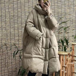 Schinteon Women White Duck Down Long Jacket with Hood Loose Over Size Coat Autumn Winter Warm Outwear Korean Style Big Pockets