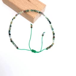 Faceted Gemstones 2-3mm Beads Hand Woven Adjustable Bracelet Lapis Lazuli Crystal Turquoise Choker Men Female Jewelry Party Gift