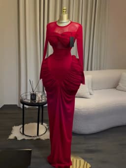 CM.YAYA Women Long Sleeve Patchwork Ruched Smock Maxi Long Dress 2026 Sexy Girl Vacation Trendy Party Birthday Dresses Vestidos