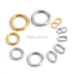 Customize Stainless Steel Keychain Making Your Design Draft O Ring Buckle For Pendant Belt Garment Sport Backpack Shoes Swimsuit