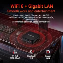 FIREBAT R3 Mini PC AMD Ryzen 5 7430U 16GB LPDDR4 RAM 512GB SSD Window 11 Wi-Fi 6 USB 3.0 BT5.2 Gaming Desktop Mini Computer