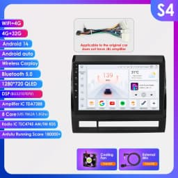 Hizpo Android 14 DSP RDS Carplay 4G WIFI BT GPS Head Unit For Toyota Tacoma 2 HILUX 2005-2015 Car Radio Multimedia Video No DVD