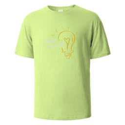 Think Positive Print T-Shirt Summer Tees For Men Women 100% Cotton O-neck Oversize Casual Short sleeved Tops