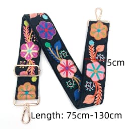 Vintage Style DIY Embroidery Shoulder Strap Multi-purpose Fashion Handbag Accessory Adjustable Comfortable Purse Strap