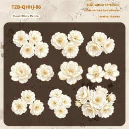 JIANWU Vintage Flower Bloom Landscape Material Collage Scrapbooking Sticker Creative DIY Journal Stationery