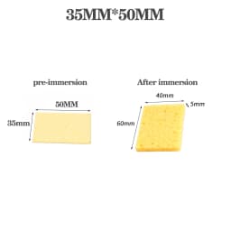 10pcs iron head cleaning sponge, high temperature resistant and thickened sponge, special for soldering iron holder.