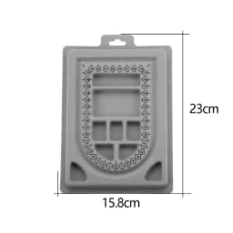 1pcs Gray Flock Beads Tray Design Boards Kit Measurement Compartment Beads Beading Jewelry Making Craft Tools Accessories