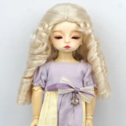 JD809 6-7inhc 7-8inch 8-9inch Back Tied Long Pig sausage curly Synthetic Mohair Doll wigs 1/6 1/4 1/3 YOSD MSD SD DOD BJD Hair