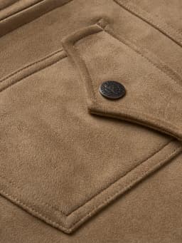 SIMWOOD 2025 Autumn Winter New Regular Fit Suede Fabric Motorcycle Jacket Men Warm Coats