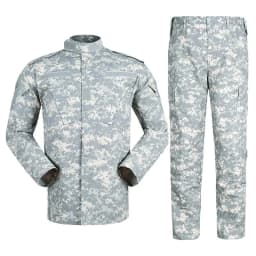2026 Tactical Camo ACU Uniform Men 2Pcs Set Durable Wear-Resistant Training Security Duty Uniforms