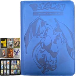 Card Binder with 9 Pocket Trading Card Album Display Binder Loading Pocket Holder for Pokemon PTCG TCG Yugioh MTG Game Card Book