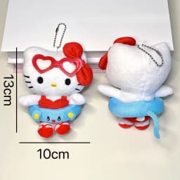 *New Cartoon Keychain Plush Stuffed Soft Doll Keychain Cartoon Plushies Bag Pendant Accessories Girls Gift Toys