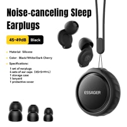 Essager Silicone EarPlugs for Sleeping Noise Cancelling Reusable Ear Plug Hearing Protection Ear Plugs for Study Work Sleep