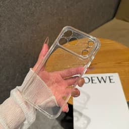 Luxury Glitter Bling Clear Phone Case for Apple iPhone 18 17 16 15 Pro Max Hard Transparent Lens Protect Soft Bumper Cover Funda