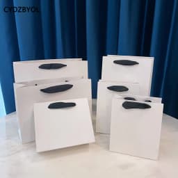 CYDZBYOL 10 Pcs Custom Logo Packaging For Small Businesses Valentines Day Gift Luxury Bag Wedding Birthday Packge Bag Custom