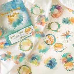 30 pcs Watercolor Trace Pattern PET Sticker Creative Stationery DIY Deco Journal Material Collage hand tent Scrapbook supplies