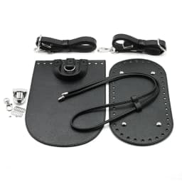 1Set Handmade Handbag Bag Set Leather Bag Bottoms With Hardware Package Accessories HandBag Shloulder Straps DIY Women Backpack