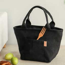 Versatile Canvas Insulated Lunch Bag with Zipper - Portable Storage Tote for Travel & Picnics, Easy-Clean Square Organizer
