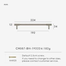 Nurlin Solid Brass Nickel Brushed Silver Knurled Classic Luxury kitchen Knobs Furniture Door Handle Available In Multiple Sizes
