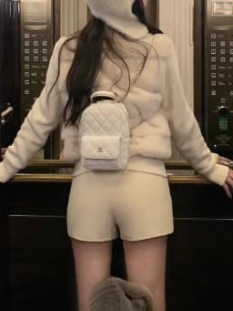 Warm Knitted Short down Jacket 2024 Winter New Design White Mink Fur Insert Cotton Women's Outerwear Stylish Commute Style