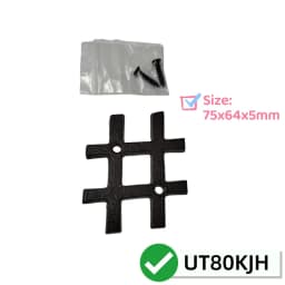 Metal Letters House Numbers Retro 3D Sign Cafe Wall Creative Cast Iron Decoration Doorplate Digital Arabic Furniture Hardware