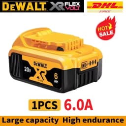 100%Original Dewalt 20V 6000mAh Power Tool Battery DCB206 DCB205 DCB200 DCF887 DCG405 DCD791 DCF922 DCF850 DCD805 tool battery
