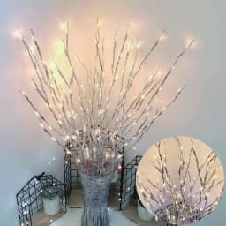 LED Christmas Tree Branch Lights Battery Operated Bendable Twig Branch Lights For Home Indoor Vase Holiday Festival Decoration