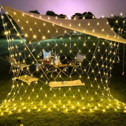 3X2M 6X4M Solar Net Mesh String Lights Outdoor Solar Tree-wrap Light Waterproof Garden Solar Hanging Window Curtain Lights