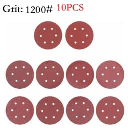 9inch Sandpaper 225mm 6 Hole Sanding Paper 40-2000grit Electric Wall Polisher Furniture Wood Products Grinding Polishing Metal