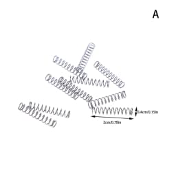 10PCS Wire Diameter 0.4mm Miniature Ballpoint Pen Refill Steel Small Compression Springs