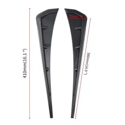 2 Pcs Universal Car Fender Side Vents ABS Spoiler Fender Decorative Stickers Car Side Fender Vent Air Wing Cover Car Accessories